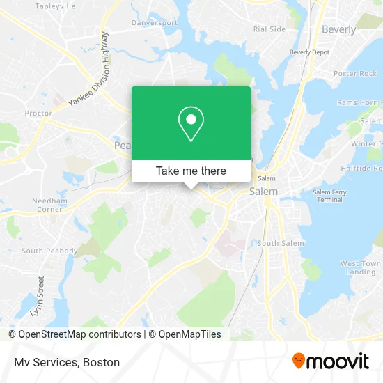 Mv Services map