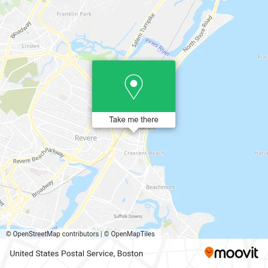 United States Postal Service map