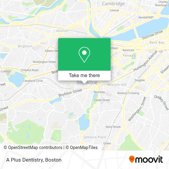 A Plus Dentistry map