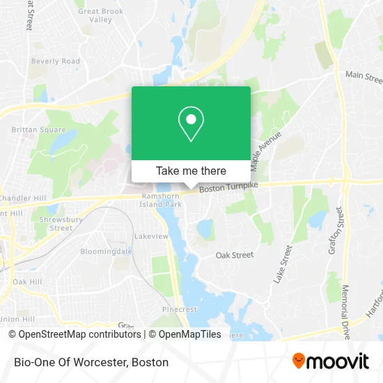 Bio-One Of Worcester map