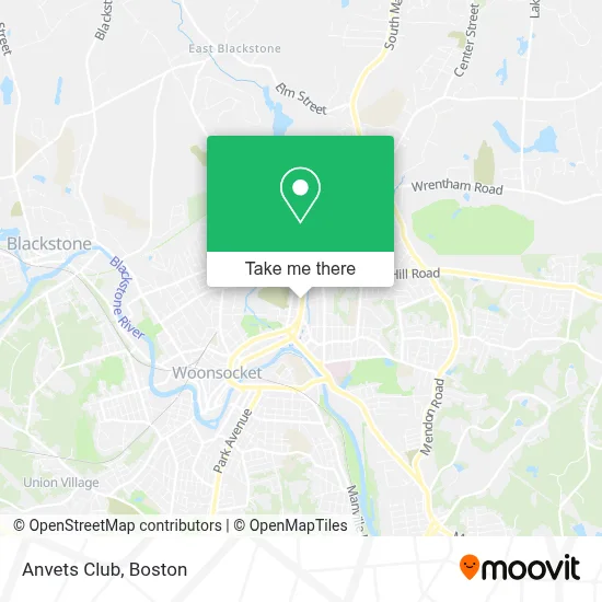 Anvets Club map