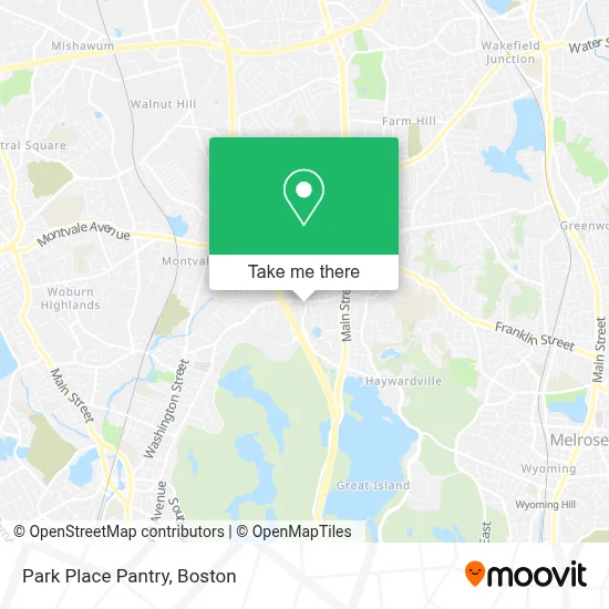 Park Place Pantry map