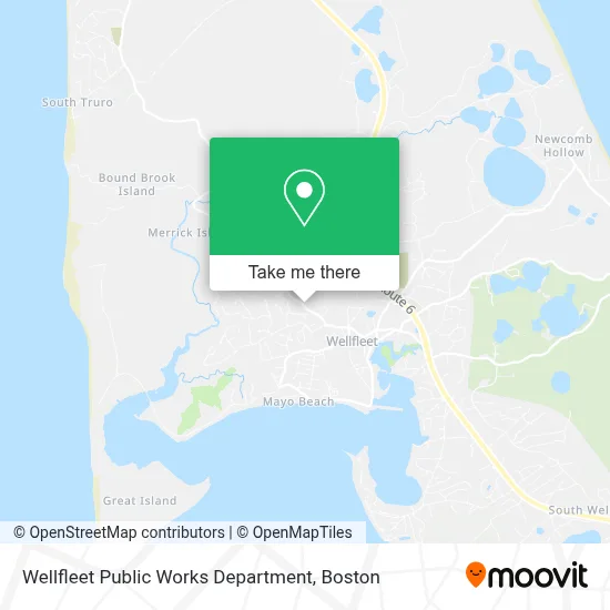 Wellfleet Public Works Department map