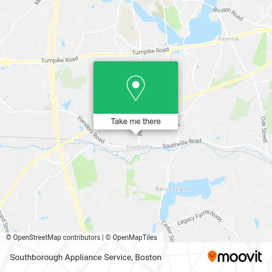 Southborough Appliance Service map