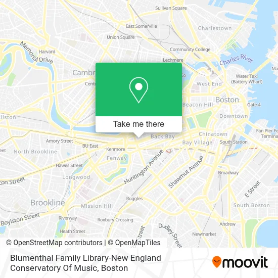 Blumenthal Family Library-New England Conservatory Of Music map