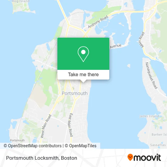 Portsmouth Locksmith map