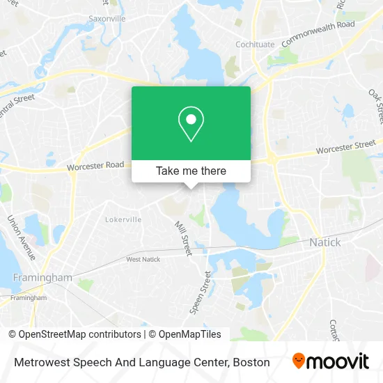 Metrowest Speech And Language Center map