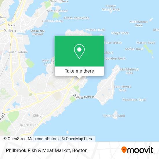 Philbrook Fish & Meat Market map