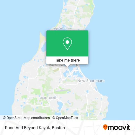 Pond And Beyond Kayak map