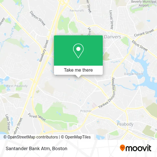 Santander Bank Atm map