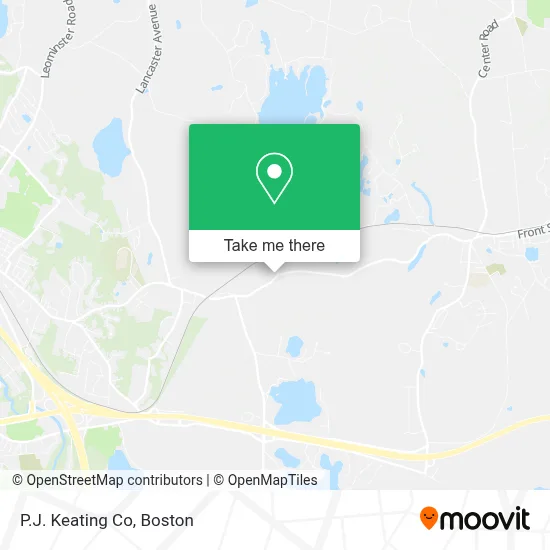 P.J. Keating Co map