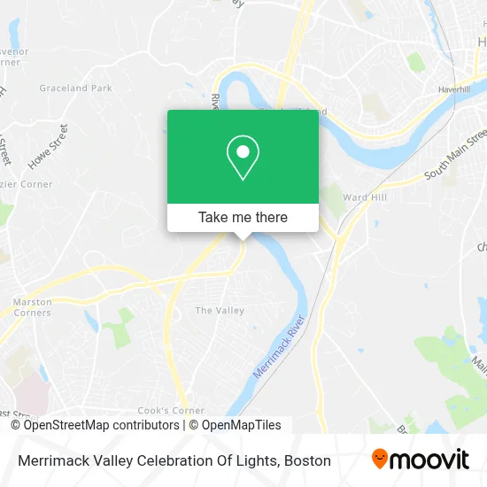 Merrimack Valley Celebration Of Lights map