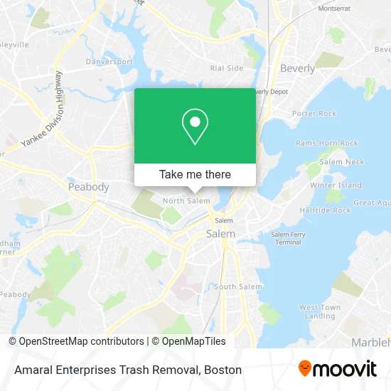 Amaral Enterprises Trash Removal map