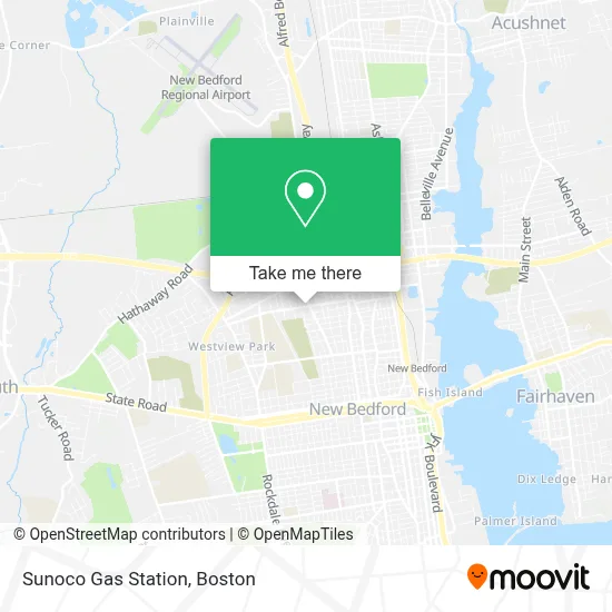 Sunoco Gas Station map