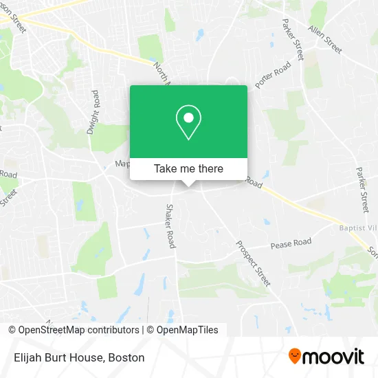 Elijah Burt House map