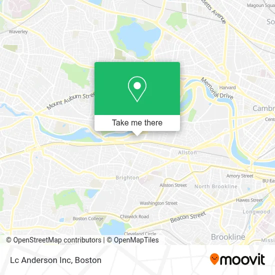 Lc Anderson Inc map