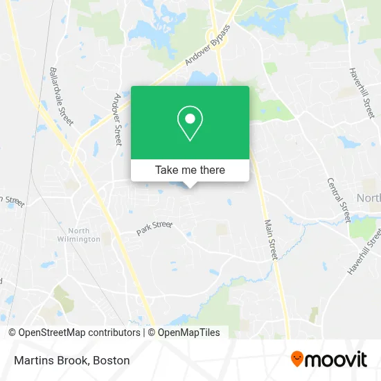 Martins Brook map