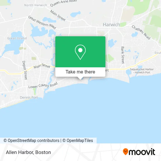 Allen Harbor map