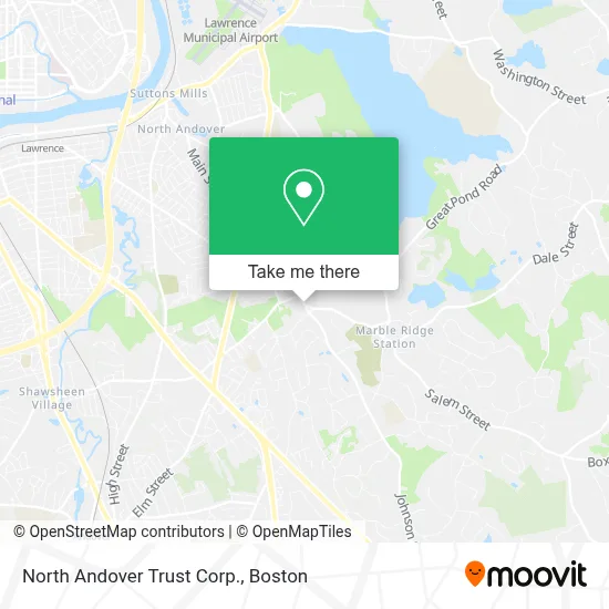 North Andover Trust Corp. map