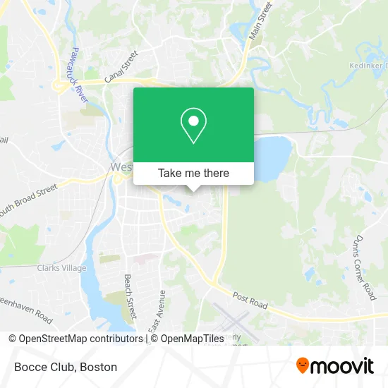 Bocce Club map