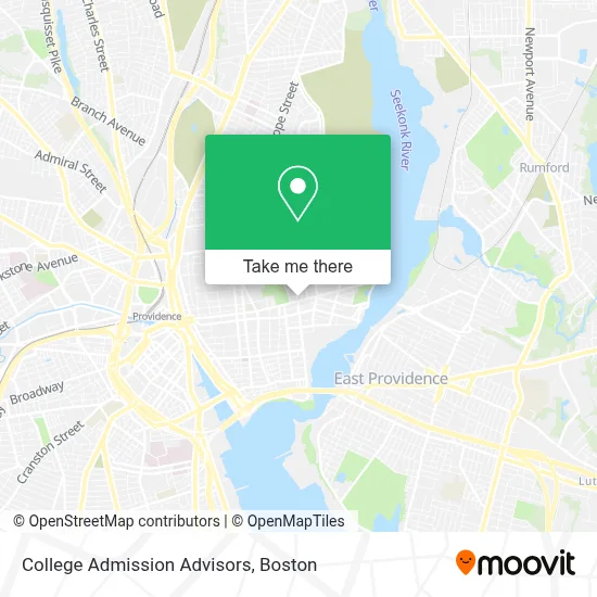 College Admission Advisors map