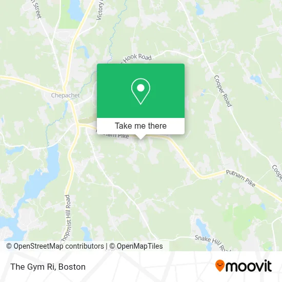 The Gym Ri map