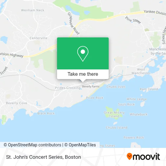 St. John's Concert Series map