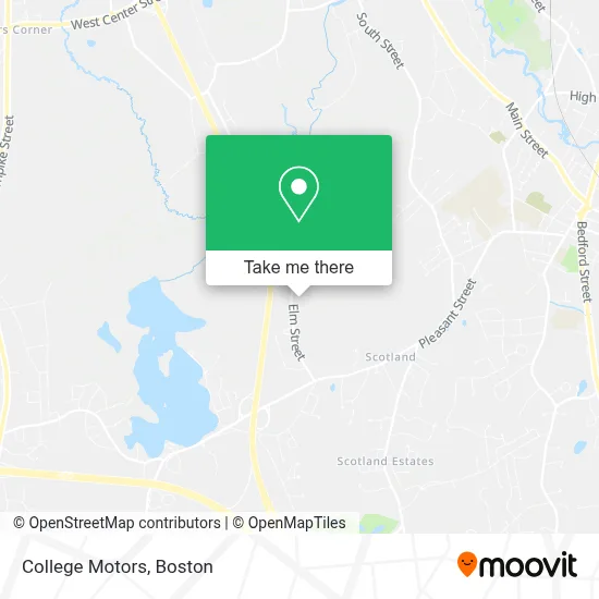 College Motors map