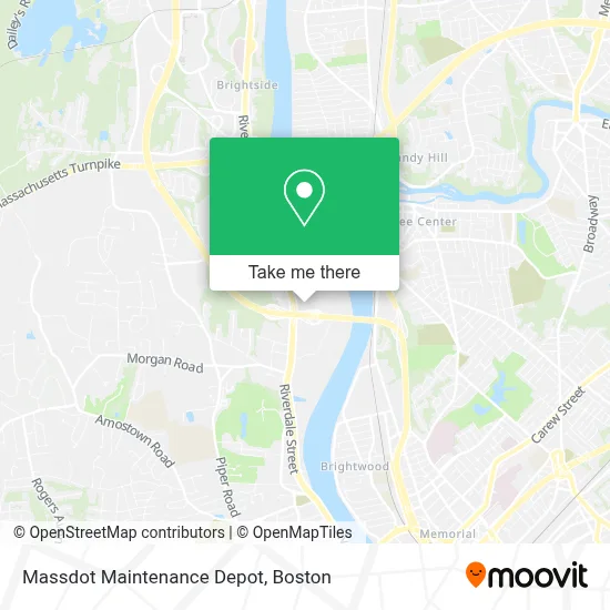 Massdot Maintenance Depot map