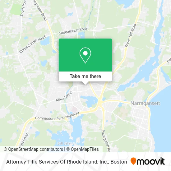 Attorney Title Services Of Rhode Island, Inc. map
