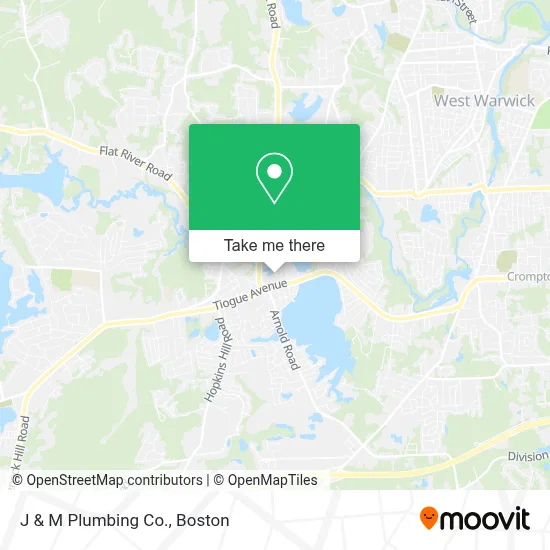 J & M Plumbing Co. map
