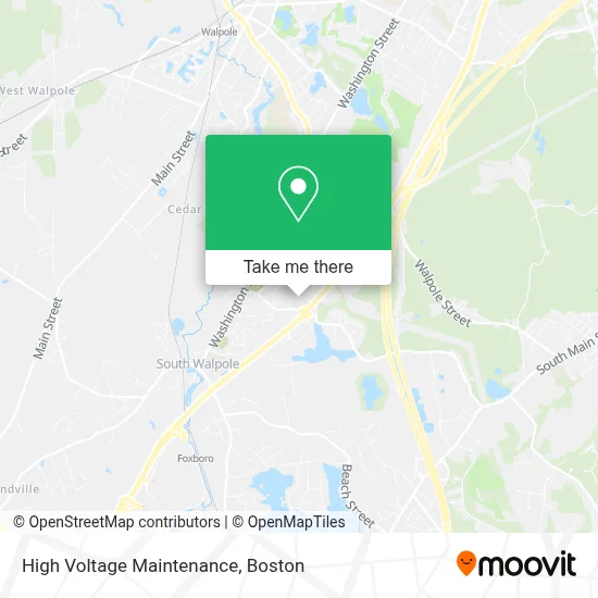 High Voltage Maintenance map