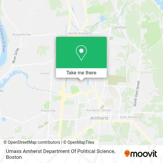 Umass Amherst Department Of Political Science map