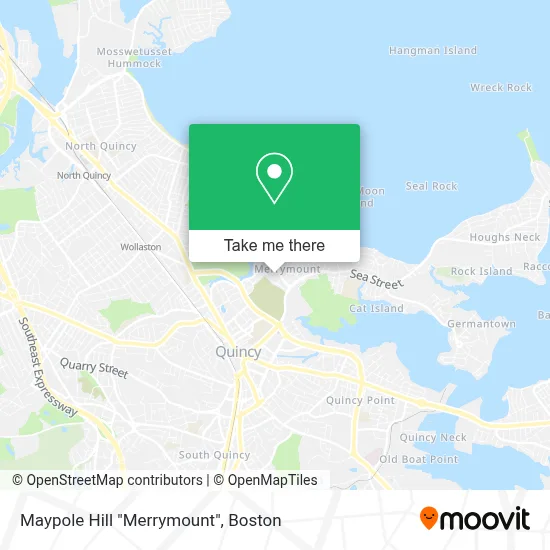 Maypole Hill  "Merrymount" map