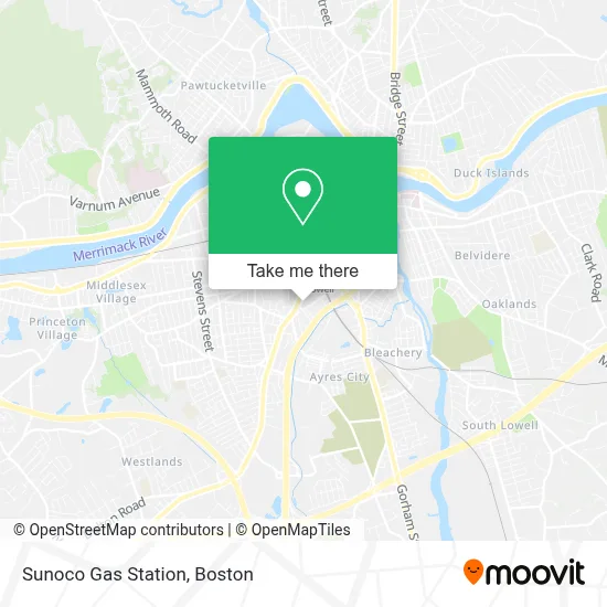 Sunoco Gas Station map