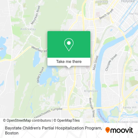 Baystate Children's Partial Hospitalization Program map