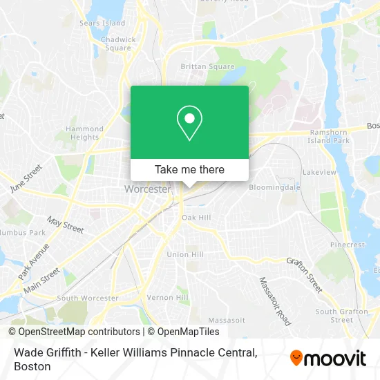 Wade Griffith - Keller Williams Pinnacle Central map