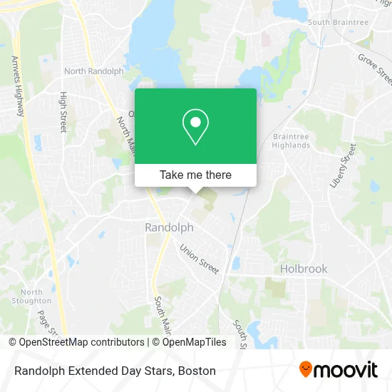Randolph Extended Day Stars map