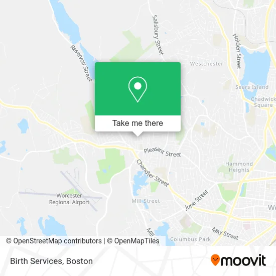 Birth Services map