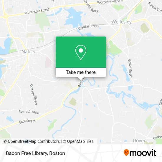 Bacon Free Library map
