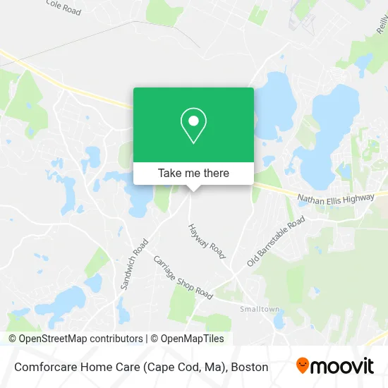 Comforcare Home Care (Cape Cod, Ma) map