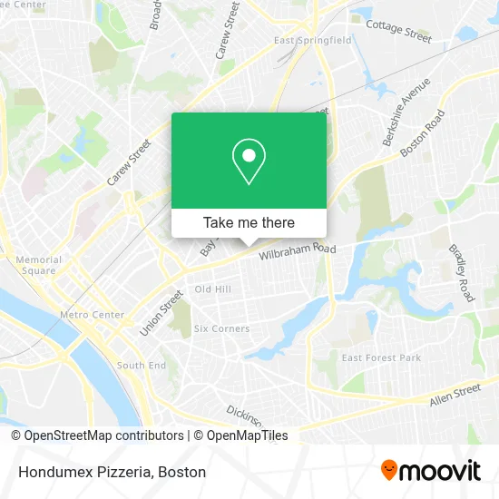 Hondumex Pizzeria map