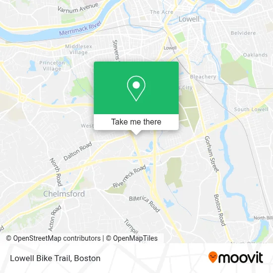 Lowell Bike Trail map