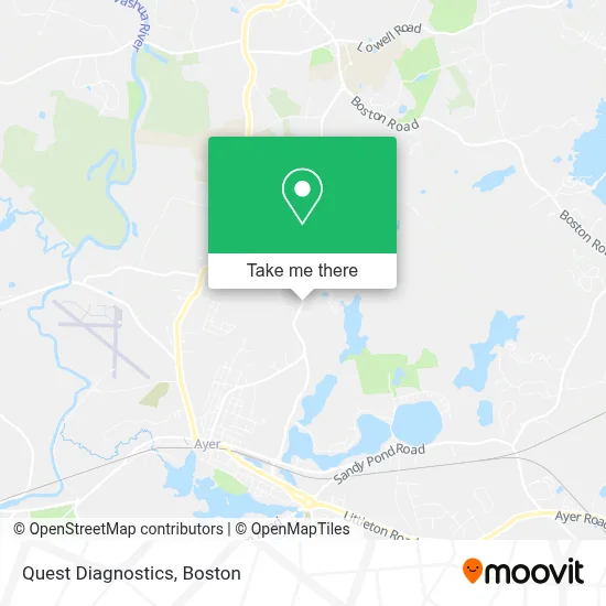Quest Diagnostics map