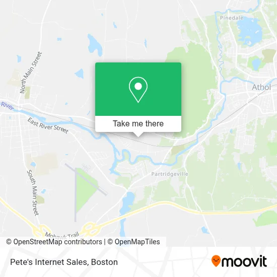 Pete's Internet Sales map