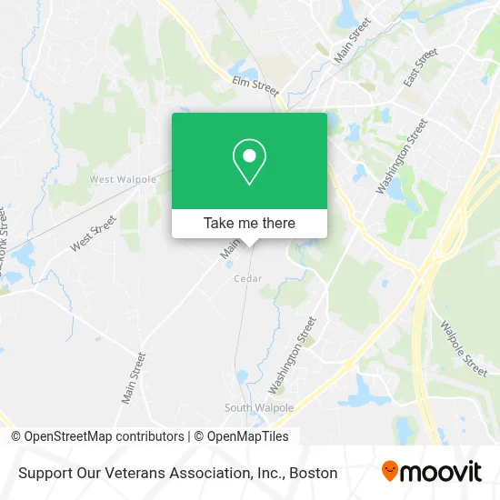Support Our Veterans Association, Inc. map