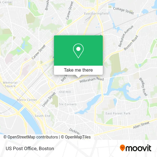 Us Post Office map