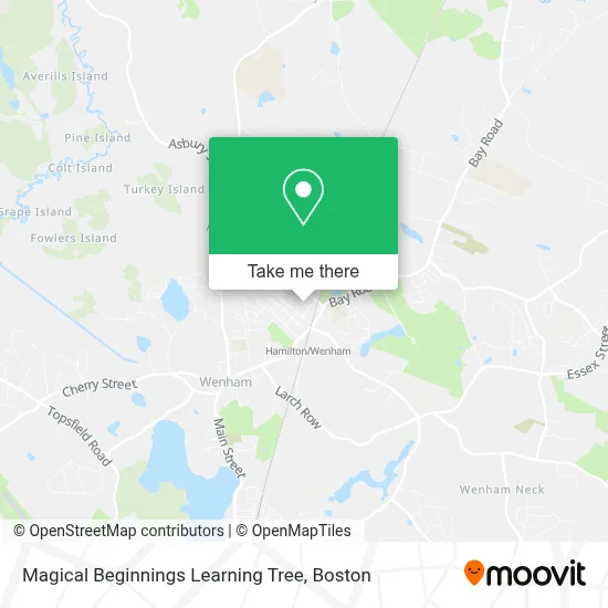 Magical Beginnings Learning Tree map