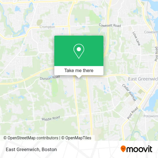 East Greenwich map