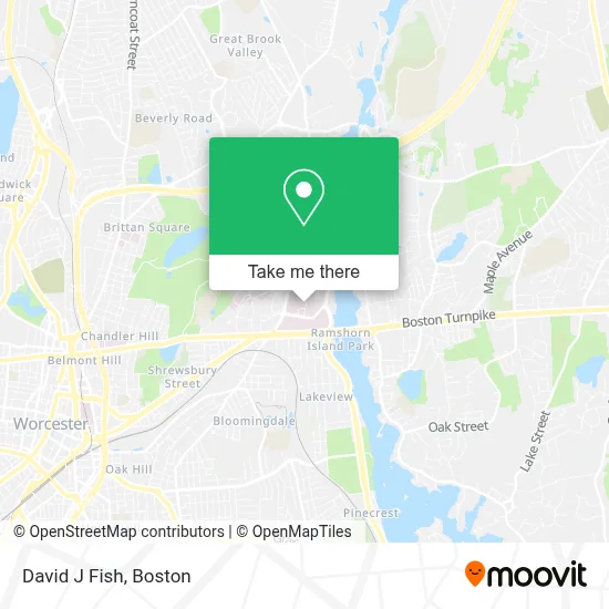 David J Fish map